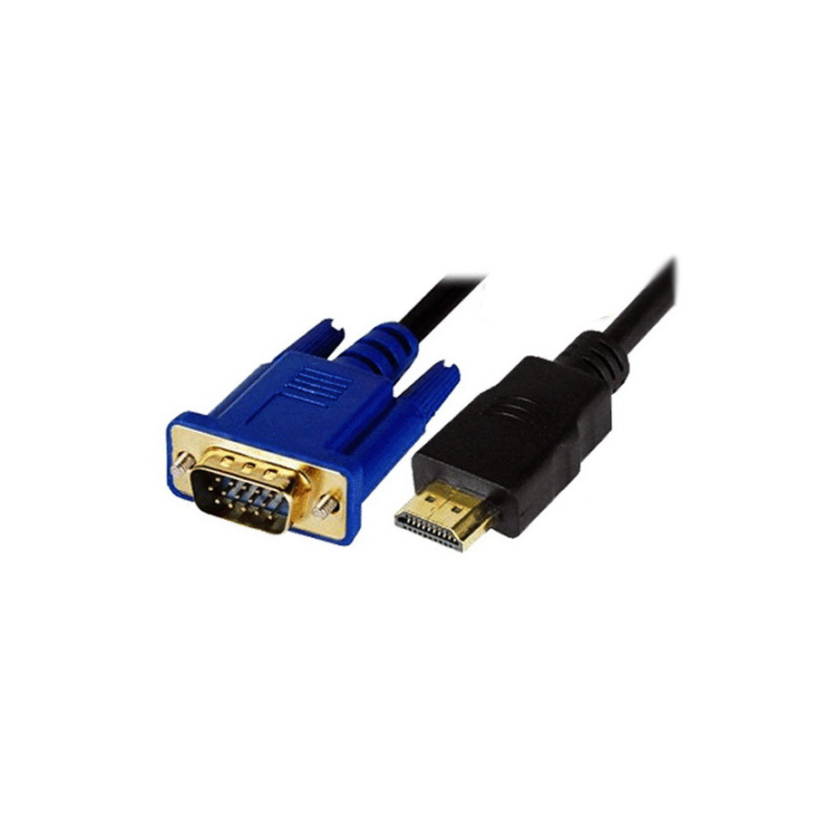 2.5M HDMI Male to SVGA VGA M Converter A/V Cable Lead 2.5 M - Afbeelding 1 van 1